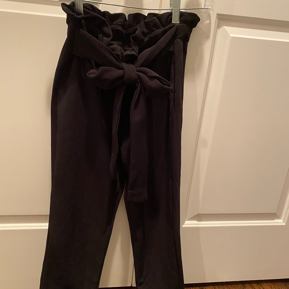 Women’s black pants. Stretch waist. Size small.